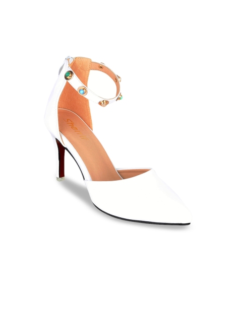 

Sherrif Shoes Women White Solid Stilettos