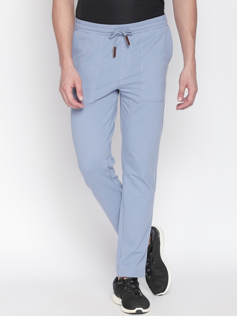 

Urban Ranger by pantaloons Men Blue Slim Fit Solid Regular Trousers