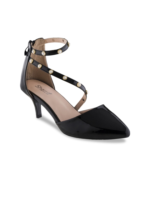 

Sherrif Shoes Women Black Solid Pumps