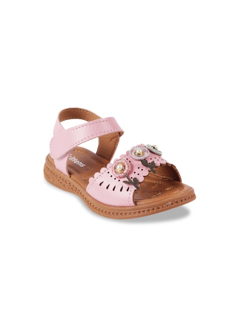

Kittens Girls Pink Embellished Open Toe Flats