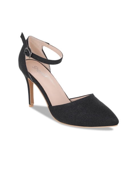 

Sherrif Shoes Women Black Solid Pumps