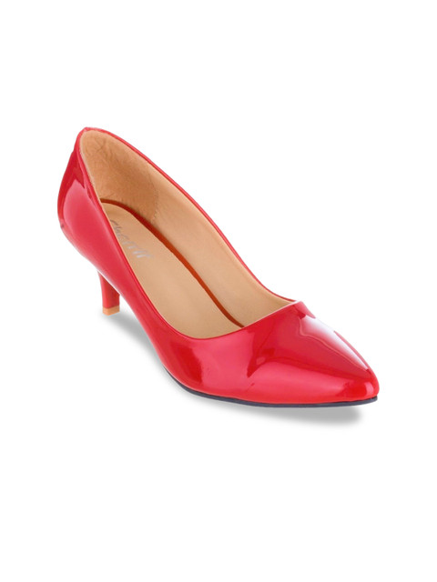 

Sherrif Shoes Women Red Solid Pumps