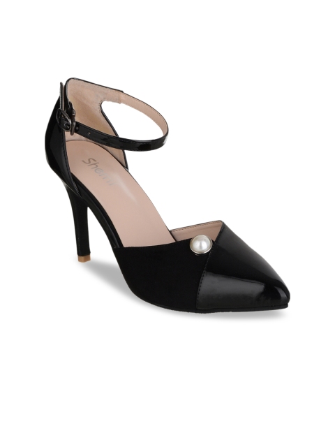 

Sherrif Shoes Women Black Solid Pumps