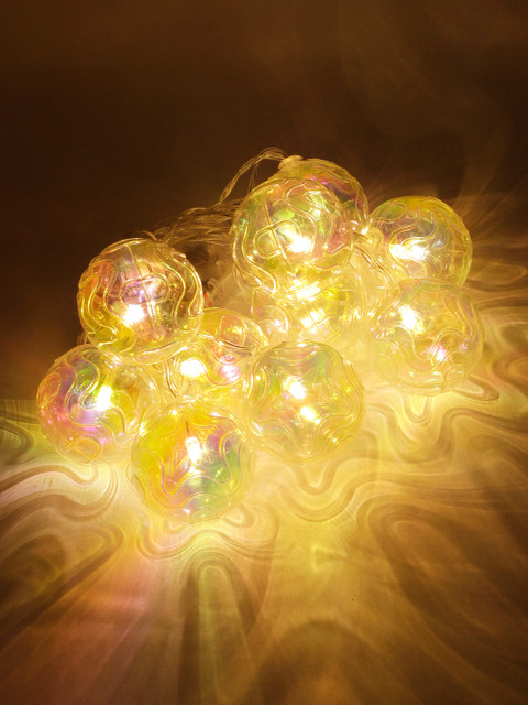 

Aesthetic Home Solutions Transparent & Yellow Colourblocked Wall or Ceiling String Lights