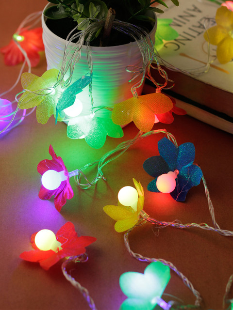 

Aesthetic Home Solutions Red & Green Solid Wall or Ceiling String Lights