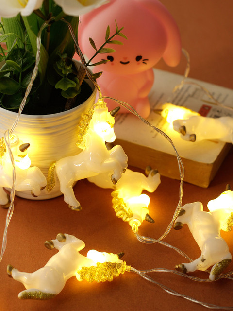

Aesthetic Home Solutions White & Yellow Solid Wall or Ceiling String Lights