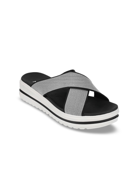 

Metro Women Black Striped Heels