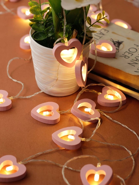 

Aesthetic Home Solutions Pink Solid Wall or Ceiling String Lights