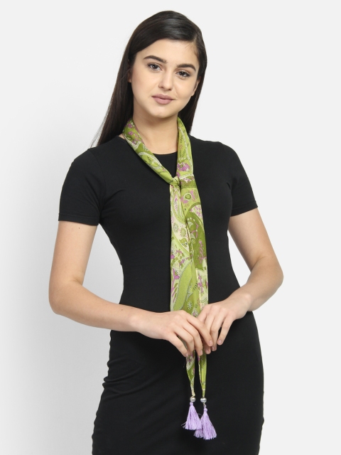 

Anekaant Women Green & Purple Printed Scarf