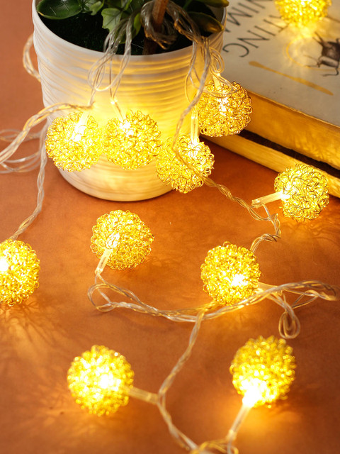 

Aesthetic Home Solutions Wall or Ceiling String Lights, Gold