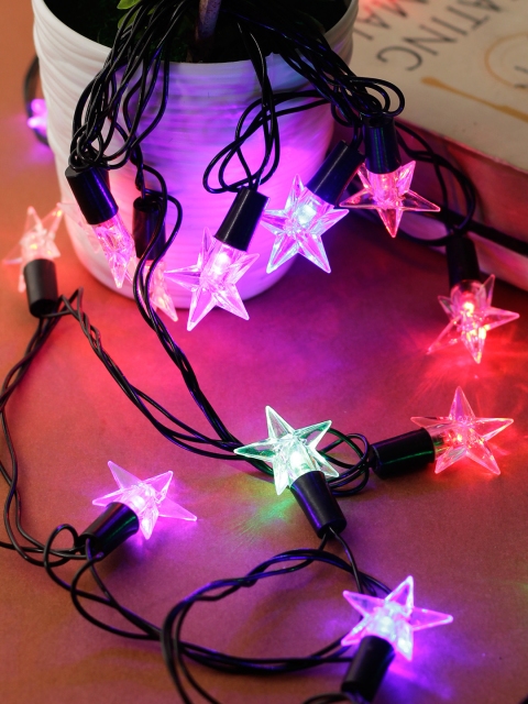

Aesthetic Home Solutions Green & Purple Solid Wall or Ceiling String Lights