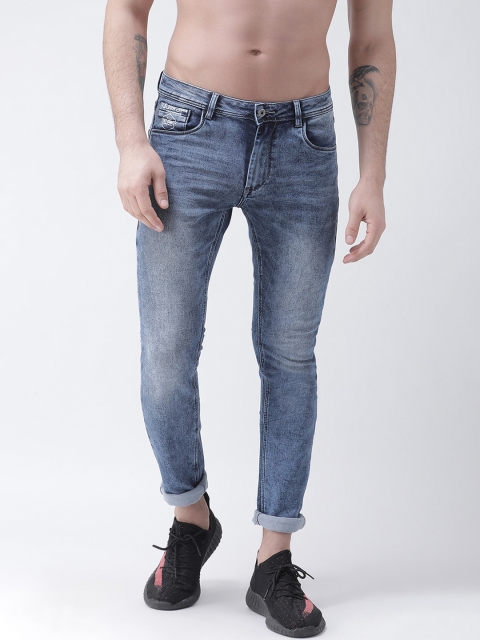 

Rex Straut Jeans Men Blue Slim Fit Mid-Rise Clean Look Stretchable Jeans