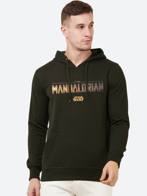 

Free Authority Men Olive Green & Yellow The Mandalorian Printed Hooded Sweatshirt