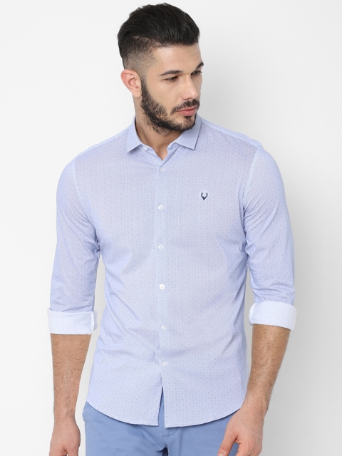 

Allen Solly Men Blue & White Slim Fit Striped Casual Shirt