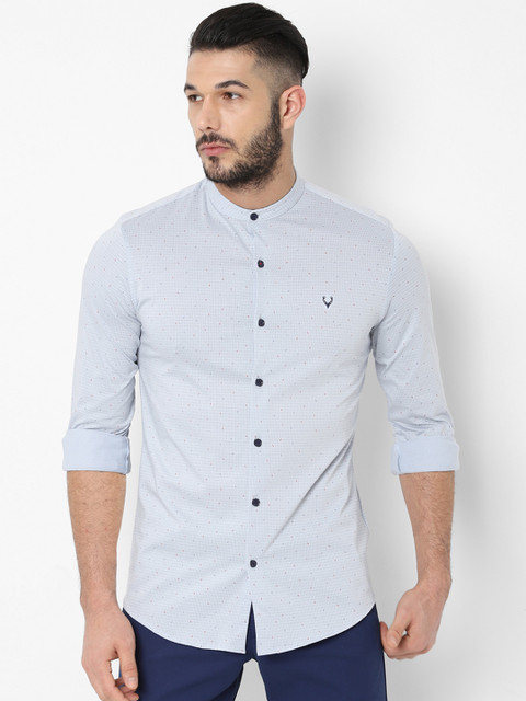 

Allen Solly Men White & Beige Slim Fit Printed Casual Shirt