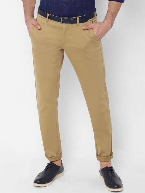 

Allen Solly Men Khaki Slim Fit Solid Chinos