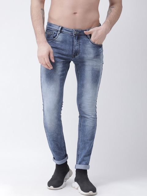 

Rex Straut Jeans Men Blue Slim Fit Mid-Rise Clean Look Stretchable Jeans