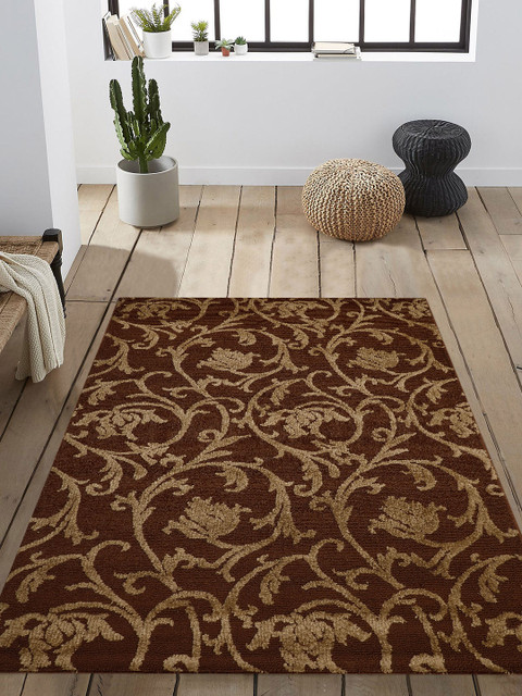 

Presto Brown & Beige Abstract Anti-Skid Carpet