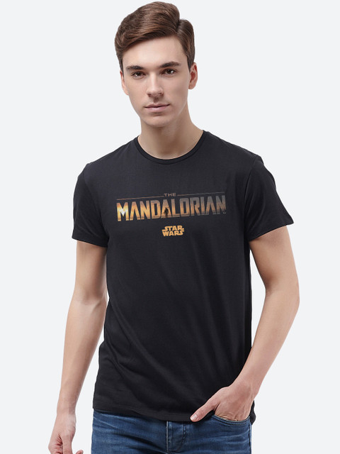 

Free Authority Men Black Star Wars Printed T-shirt