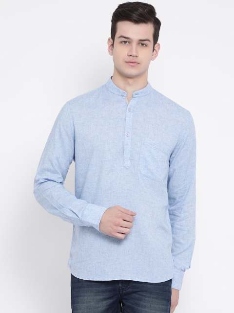 

Crimsoune Club Men Blue Standard Slim Fit Solid Casual Shirt