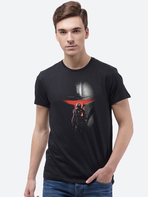 

The Mandalorian By Free Authority Black Men Half Sleeve T-Shirt