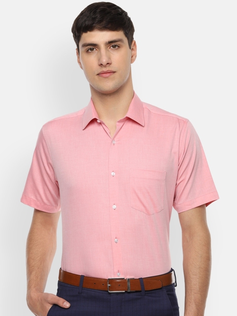 

Van Heusen Men Pink Regular Fit Solid Formal Shirt