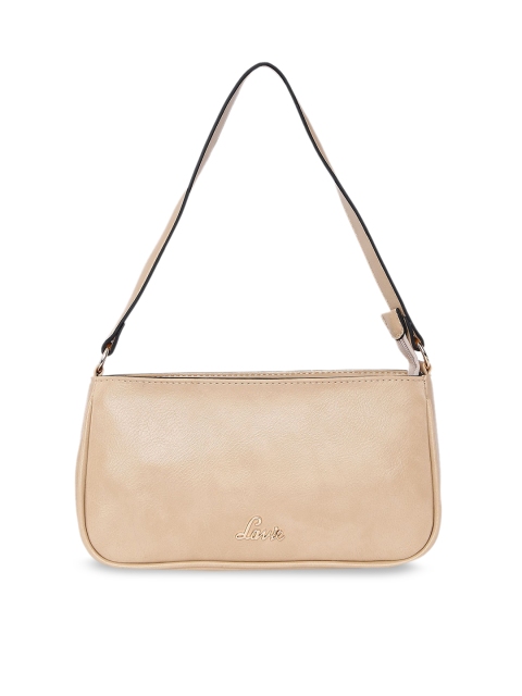 

Lavie Beige Solid Handheld Bag
