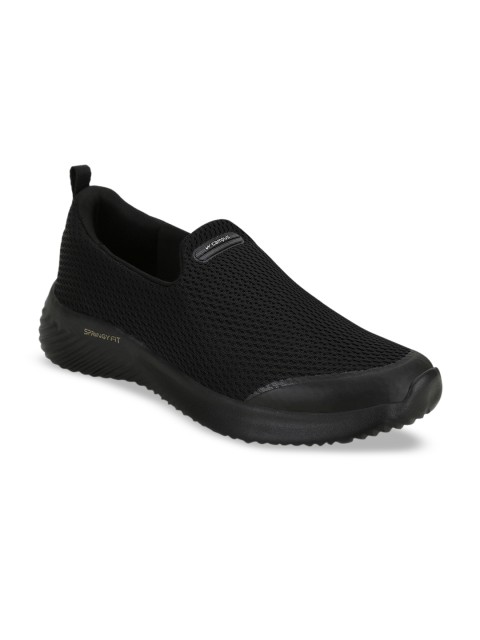 

Campus Men Black Mesh Running Shoes