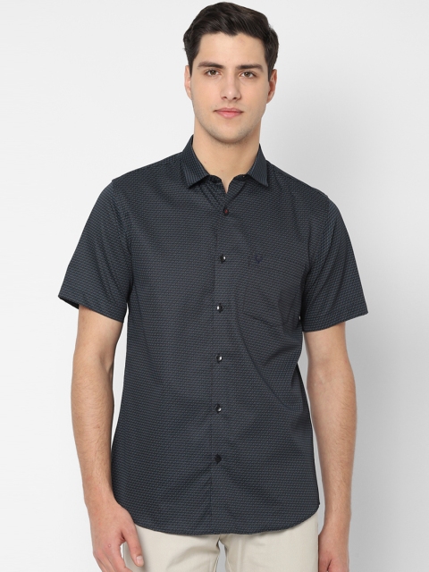 

Allen Solly Men Black Slim Fit Printed Casual Shirt