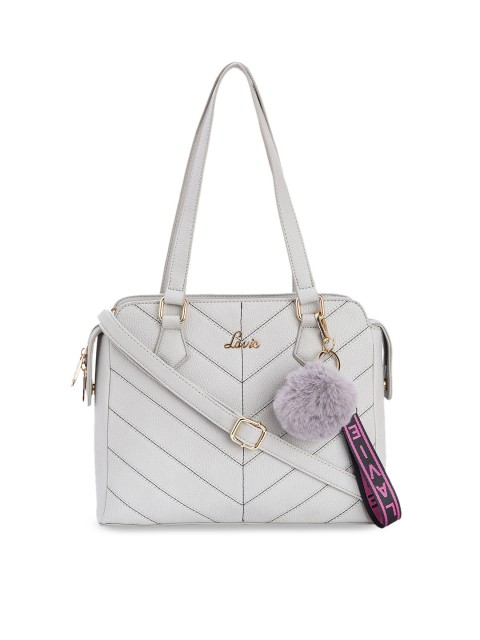 

Lavie Grey Textured Handheld Bag