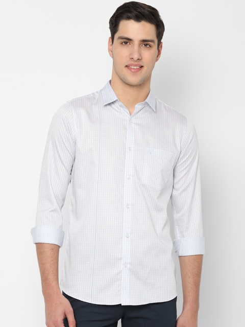 

Allen Solly Men White Slim Fit Printed Casual Shirt
