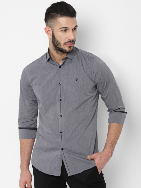

Allen Solly Men Black Slim Fit Solid Casual Shirt
