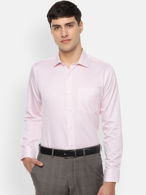 

Van Heusen Men White & Red Slim Fit Printed Formal Shirt