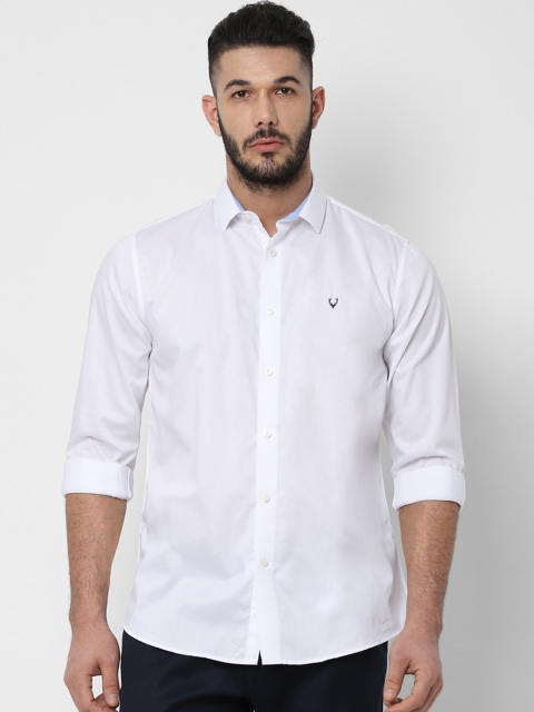 

Allen Solly Men White Slim Fit Solid Casual Shirt