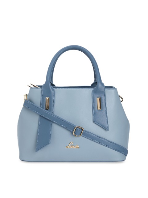 

Lavie Blue Colourblocked Handheld Bag
