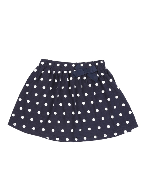 Pantaloons Junior Girls Blue Printed Skirt