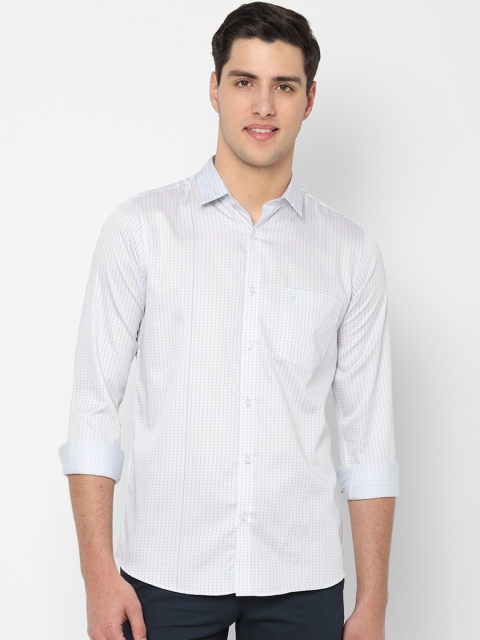 

Allen Solly Men White Slim Fit Printed Casual Shirt