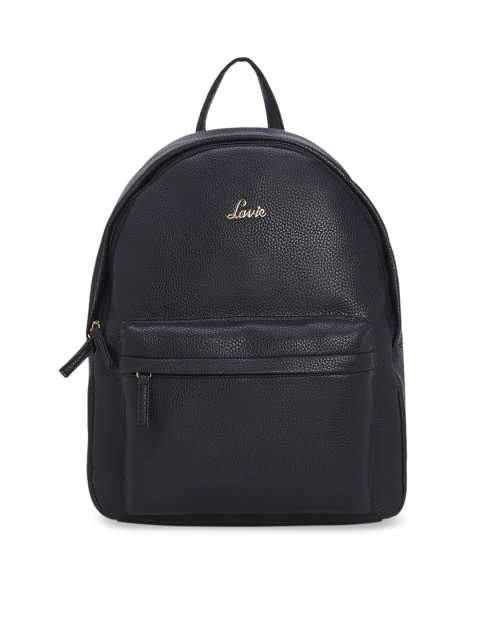 

Lavie Women Black Solid Backpack