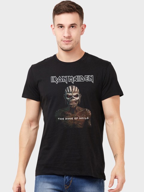 

Free Authority Men Black Iron Maiden Printed T-shirt