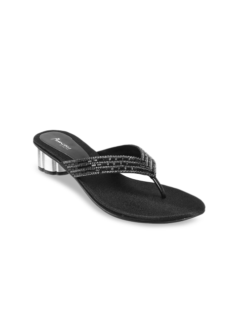 

Metro Women Black Embellished Heels