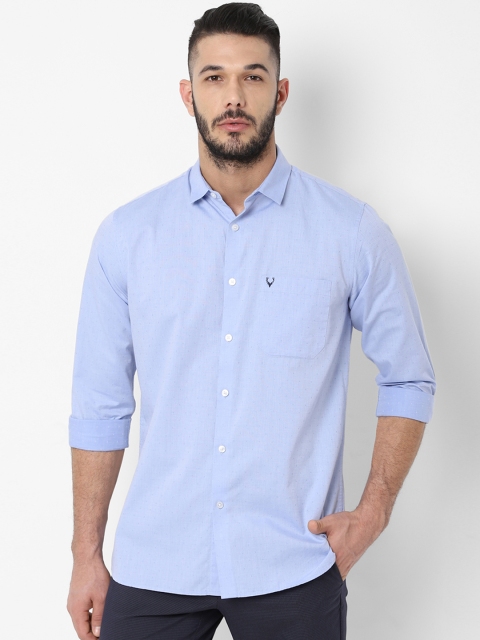 

Allen Solly Men Blue Slim Fit Self Design Casual Shirt