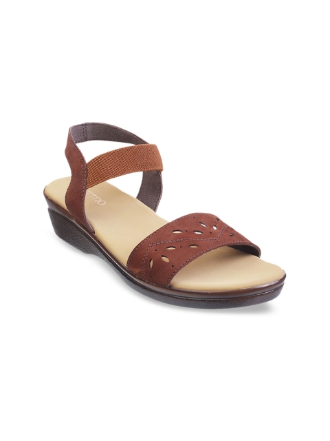 

Metro Women Brown Solid Wedges