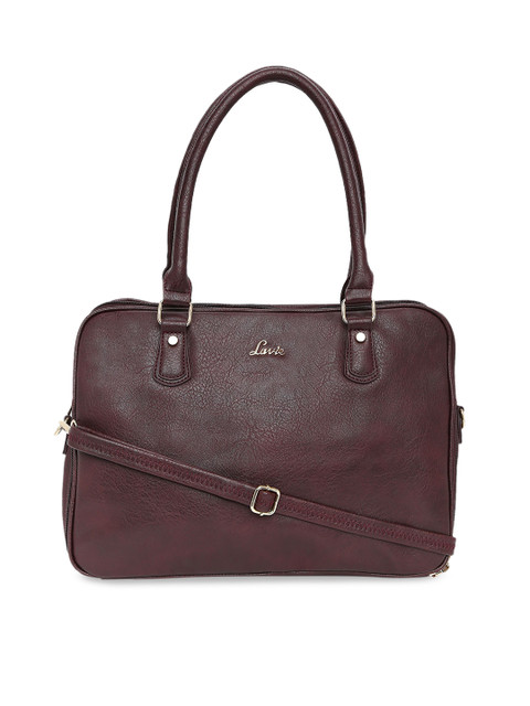 

Lavie Maroon Solid Handheld Bag