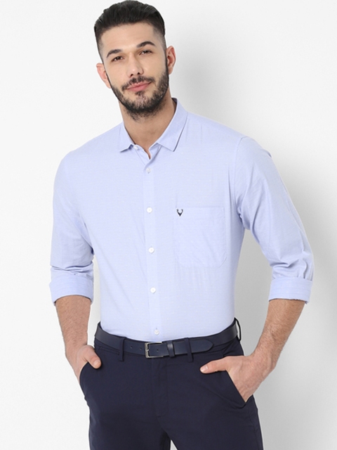 

Allen Solly Men Blue Slim Fit Self Design Casual Shirt