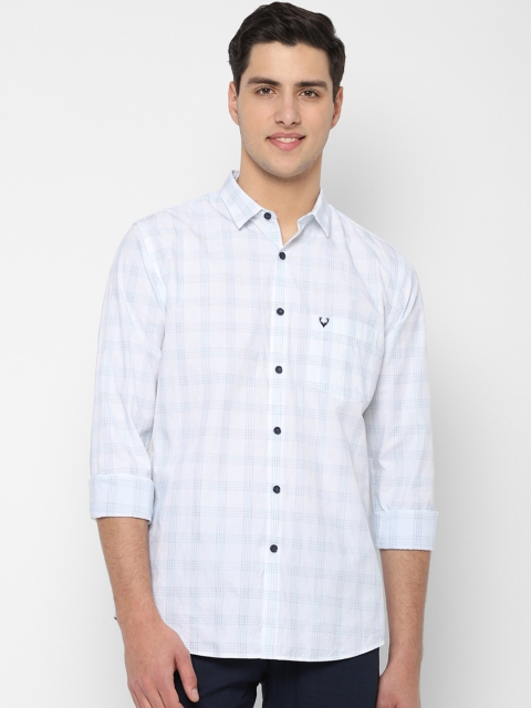 

Allen Solly Men White Slim Fit Checked Casual Shirt