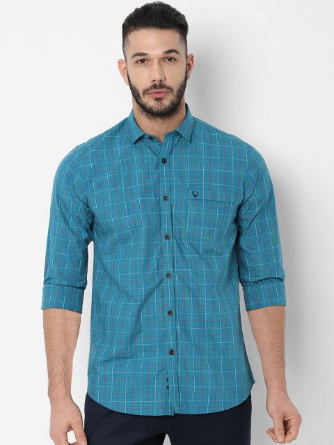 

Allen Solly Men Blue Slim Fit Checked Casual Shirt