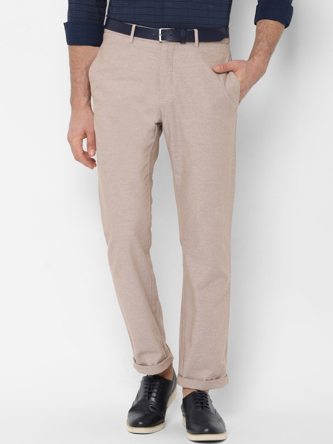 

Allen Solly Men Beige Smart Regular Fit Solid Regular Trousers