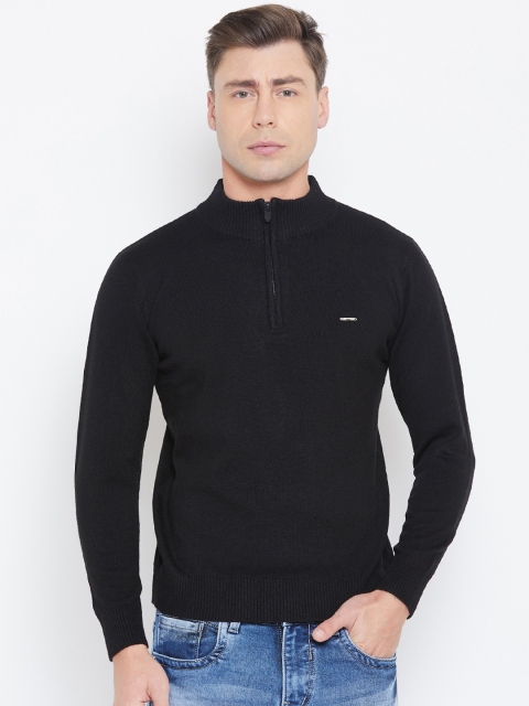 

Duke Men Black Solid Pullover