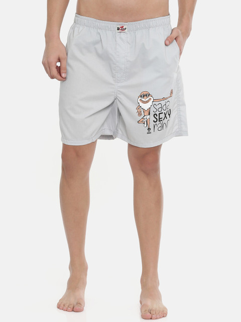 

Bushirt Men Grey Printed Boxers BX00106