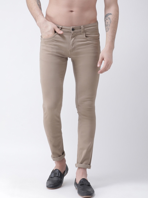 

Rex Straut Jeans Men Khaki Slim Fit Mid-Rise Clean Look Stretchable Jeans
